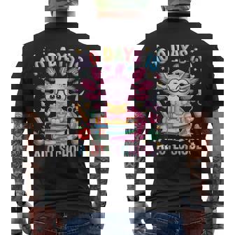 100 Days Is Alotl School Axolotl Lovers 100Th Day Of School Men's T-shirt Back Print | Seseable FR