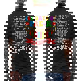 100 Days Of Pre-K Got Me Feeling Cray Cray Preschool Men's T-shirt Back Print - Thegiftio