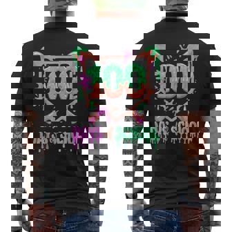 100 Days Of School Baseball Ice Cream Drip 100Th Day Player Men's T-shirt Back Print | Seseable FR