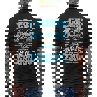 100 Days Of School Hockey Drip Boy 100Th Day Of School 6733 Men's T-shirt Back Print - Monsterry