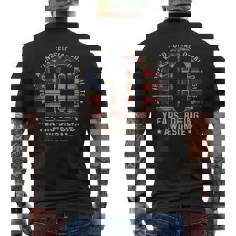 10Th Birthday Official Double Digits 10 Years Old Us Flag Men's T-shirt Back Print | Mazezy