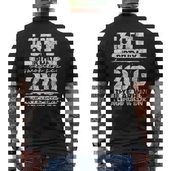 16 Year Old Vintage 2010 Limited Edition 16Th Birthday Men's T-shirt Back Print | Mazezy