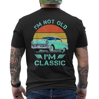 1956 1957 1953 1955 56 57 90S Chevys Bel Air Blue Men's T-shirt Back Print - Thegiftio UK