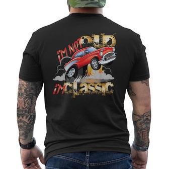 1957 57 Chevys Truck Vintage Hotrod Cars Men's T-shirt Back Print - Thegiftio UK