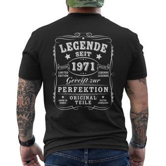 1971 Geburtstag Mann 55 Dekoration Lustig 55Er 55 Geburtstag T-Shirt mit Rückendruck - Geschenkecke