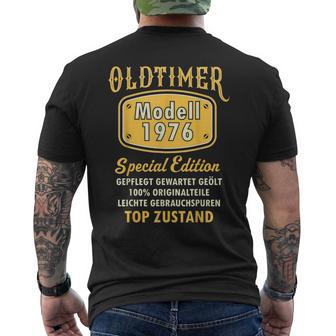 1976 Geburtstag Mann 50 Dekoration Lustig 50Er 50 Geburtstag T-Shirt mit Rückendruck - Geschenkecke