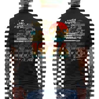 1976年3月から誕生日伝説のギフト メンズTシャツ バックプリント - Kawaiitshirt