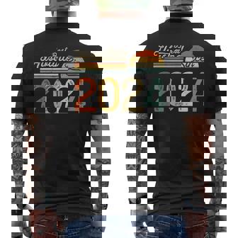 1St Wedding Anniversary 1 Years Best Husband Since 2024 Men's T-shirt Back Print - Monsterry