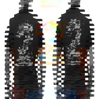 2 Year Old Monster Truck Boy Toddler 2Nd Birthday Party Men's T-shirt Back Print | Mazezy