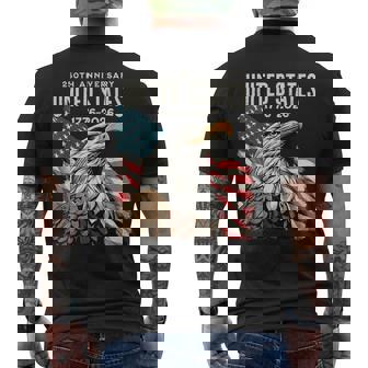 250 Anniversary Usa 250Th Us Flag Patriotic 4Th Of July Men's T-shirt Back Print - Monsterry