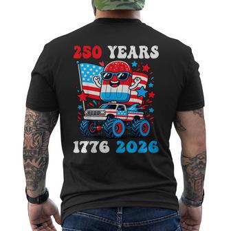 250 Years 250Th Anniversary 1776 2026 Usa 4Th Of July Boys Men's T-shirt Back Print - Thegiftio UK