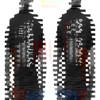 250 Years American Anniversary 250Th Independence Day Men's T-shirt Back Print | Seseable CA