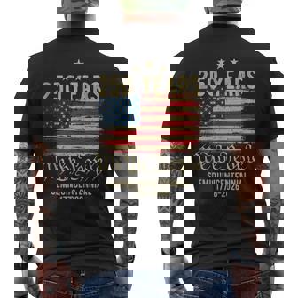 250 Years American Flag 250Th Anniversary Usa Men's T-shirt Back Print - Thegiftio