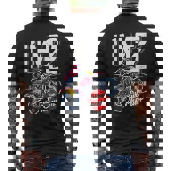 2nd Birthday Motor Cross Dirt Bike Future Champ Graphic Men's Back Print T-Shirt | Mazezy