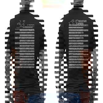 314 円周率 パイ《数学》【変なデザイン屋さん】理数系 数字 メッセージ 面白い メンズTシャツ バックプリント - Kawaiitshirt