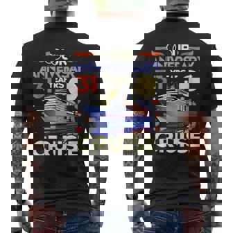 Our 31St Wedding Anniversary Cruise 31 Years Anniversary Men's T-shirt Back Print - Thegiftio