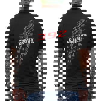 392 パフォーマンス 64 タイヤマーク レースカー メンズTシャツ バックプリント - Kawaiitshirt