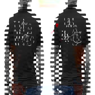 I Am 44 Plus 1 Middle Finger 44Th Women's Birthday Men's T-shirt Back Print - Thegiftio