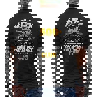 500ポンド ベンチプレスクラブ メンズTシャツ バックプリント - Kawaiitshirt