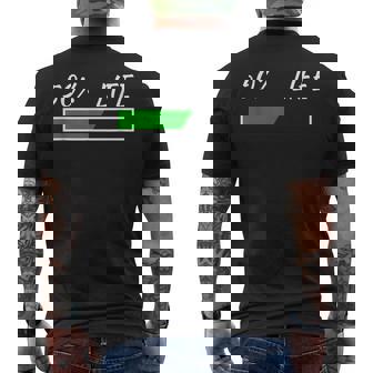 50Th Birthday 50 Life 50 Years Life Loading Bar 50 Percent メンズTシャツ バックプリント - Kawaiitshirt