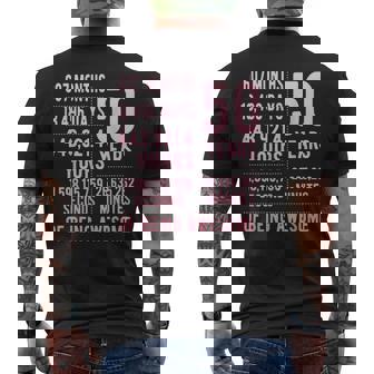 50歳の誕生日 男女 面白い 50歳 メンズTシャツ バックプリント - Kawaiitshirt
