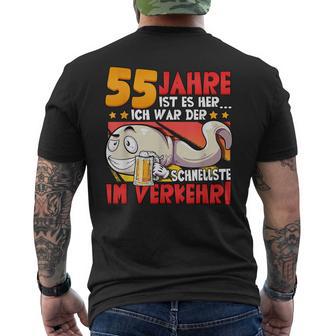 55 Jahre Ist Es Her 55 Geburtstag T-Shirt mit Rückendruck - Geschenkecke
