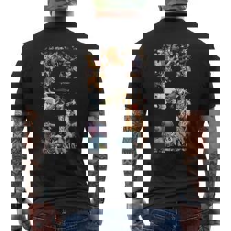 5th Birthday 5 Years Old Zoo Animals Wildlife Safari Jungle Men's Back Print T-Shirt | Mazezy