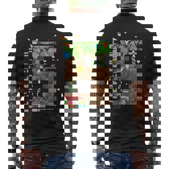 5Th Birthday Boy I Leveled Up 5 Pixel Birthday Gamer Men's T-shirt Back Print | Seseable CA