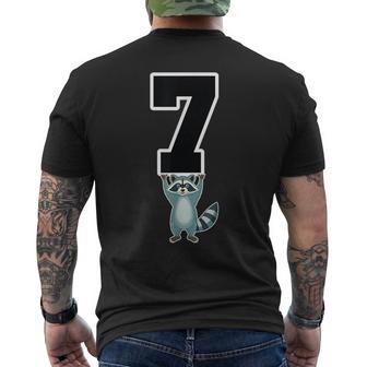 6 7 Matching Teachers Halloween Costume Raccoon Men's T-shirt Back Print - Thegiftio UK