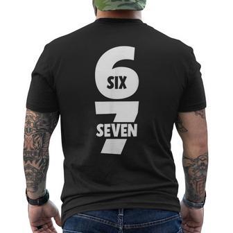 6 7 Six Seven Meme 67 Trending N Joke Alpha Slang Men's T-shirt Back Print - Thegiftio UK