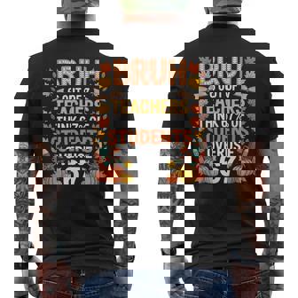 6 Out Of 7 Teachers Think 67 Of Students Overuse 67 Autumn Men's T-shirt Back Print - Monsterry