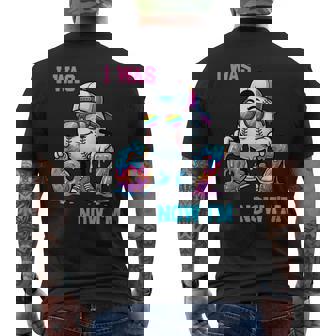 I Was 6 Now I'm 7 Baseball Birthday Drip Ice Cream Boy Men's T-shirt Back Print - Monsterry