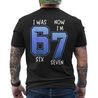 I Was 6 Now I'm 7 Birthday Für Kinder 7 Geburtstag T-Shirt mit Rückendruck - Geschenkecke