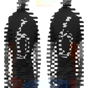 6 Number Six Bones Graphic School Halloween Matching Men's T-shirt Back Print | Mazezy