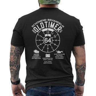 64 Jahrechonend Behandeln Oldtimer 64 Geburtstag T-Shirt mit Rückendruck - Seseable