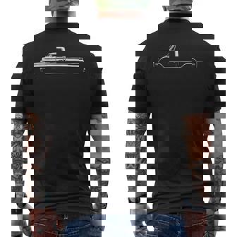 67-72 Classic Truck C10 Second Generation Silhouette Truck Men's T-shirt Back Print | Mazezy