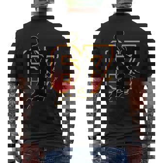 67 Basketball Meme Slam Dunk Position Six Seven Game Trendy Men's T-shirt Back Print | Mazezy