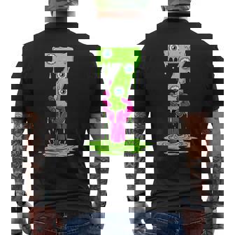 67 Halloween Costume Number 7 Seven Meme For Gen Alpha Men's T-shirt Back Print - Monsterry