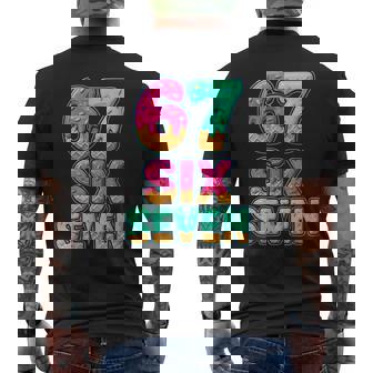 67 Ice Cream Drip Baseball Six Seven 6-7 Meme N Boy Men's T-shirt Back Print - Monsterry