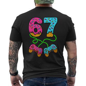 67 Ice Cream Drip Meme Gamer Six Seven Gen Alpha Slang Men's T-shirt Back Print - Thegiftio UK