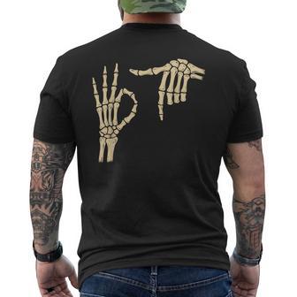 67 Meme 6 7 Skeleton Halloween Six Seven Gen Alpha N Boys Men's T-shirt Back Print - Thegiftio UK