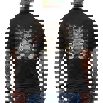 67 Meme Cat Six Seven Meme 6 7 Men's T-shirt Back Print | Seseable CA