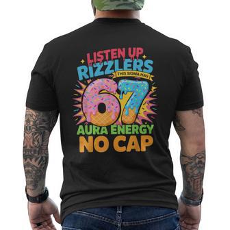 67 Six Seven Get Sendy Meme 6 7 Sigma Rizzlers Men's T-shirt Back Print - Thegiftio UK