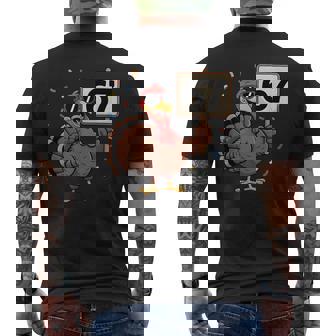 67 Thanksgiving Turkey 6 7 Middle School Thanksgiving Men's T-shirt Back Print | Mazezy