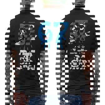 67 シックスセブン 6-7 Gen Alpha イタリアンブレインロットゲームミーム メンズTシャツ バックプリント - Kawaiitshirt