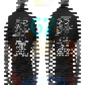 67 シックスセブン 6-7 面白いイタリアンブレインロットスラングゲームミーム 長袖tシャツ メンズTシャツ バックプリント - Kawaiitshirt