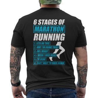 6Tages Of Marathon Running Running Runner Divertente Corsa T-shirt da uomo con stampa posteriore - Novitaregali