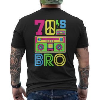 70'S Bro 1970S Theme Party 70S Outfit Hippie 70S Costume 70S Men's T-shirt Back Print - Thegiftio UK