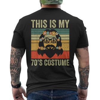 This Is My 70S Costume Hippie Love Peace Sign Ns Boys Men's T-shirt Back Print - Thegiftio UK