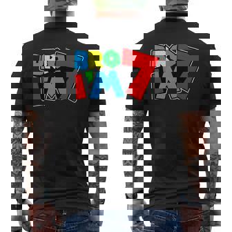 7Th Birthday Boy Bro I’M 7 Year Old Video Gamer Seven Bday Men's T-shirt Back Print - Thegiftio